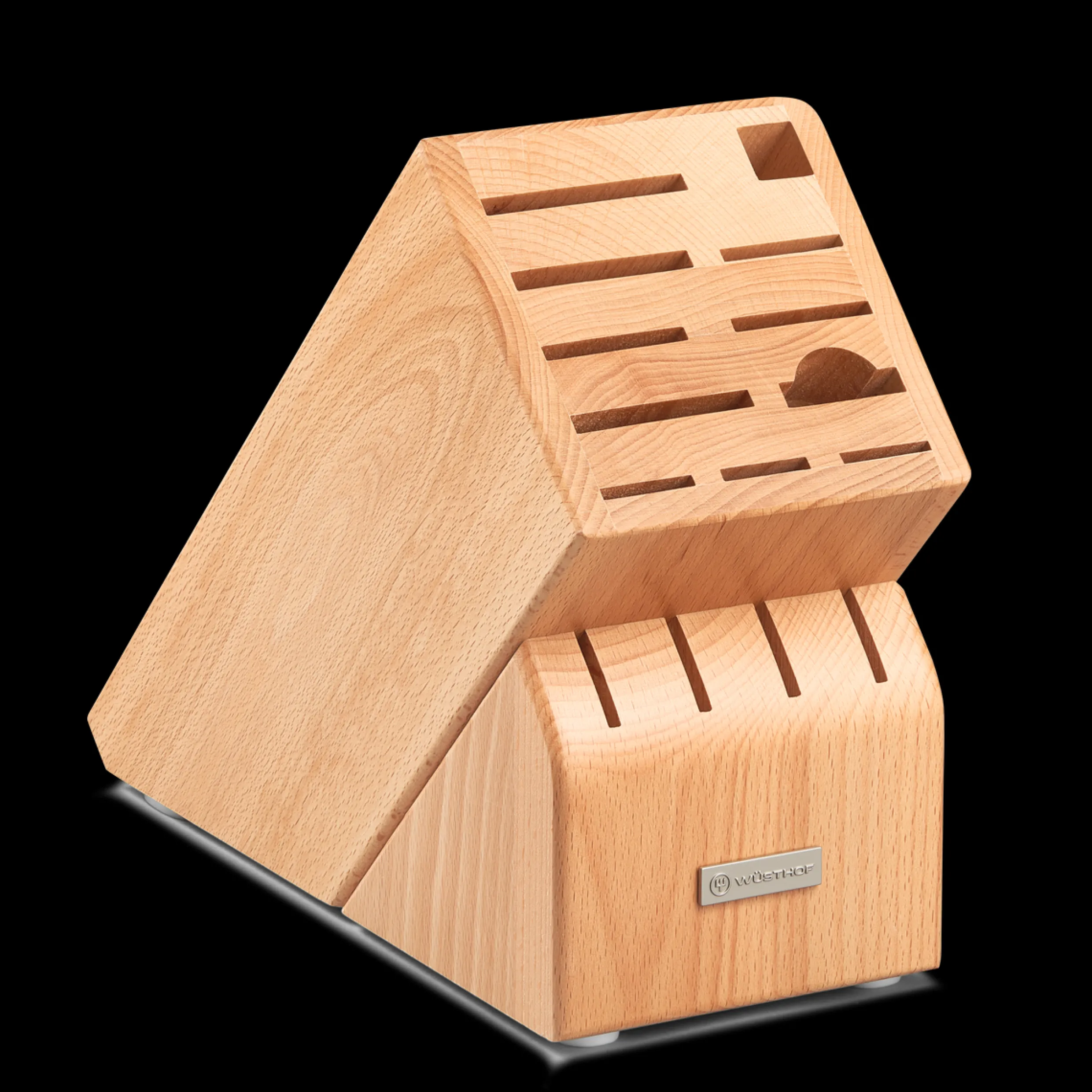 15-Slot Beechwood Knife Block